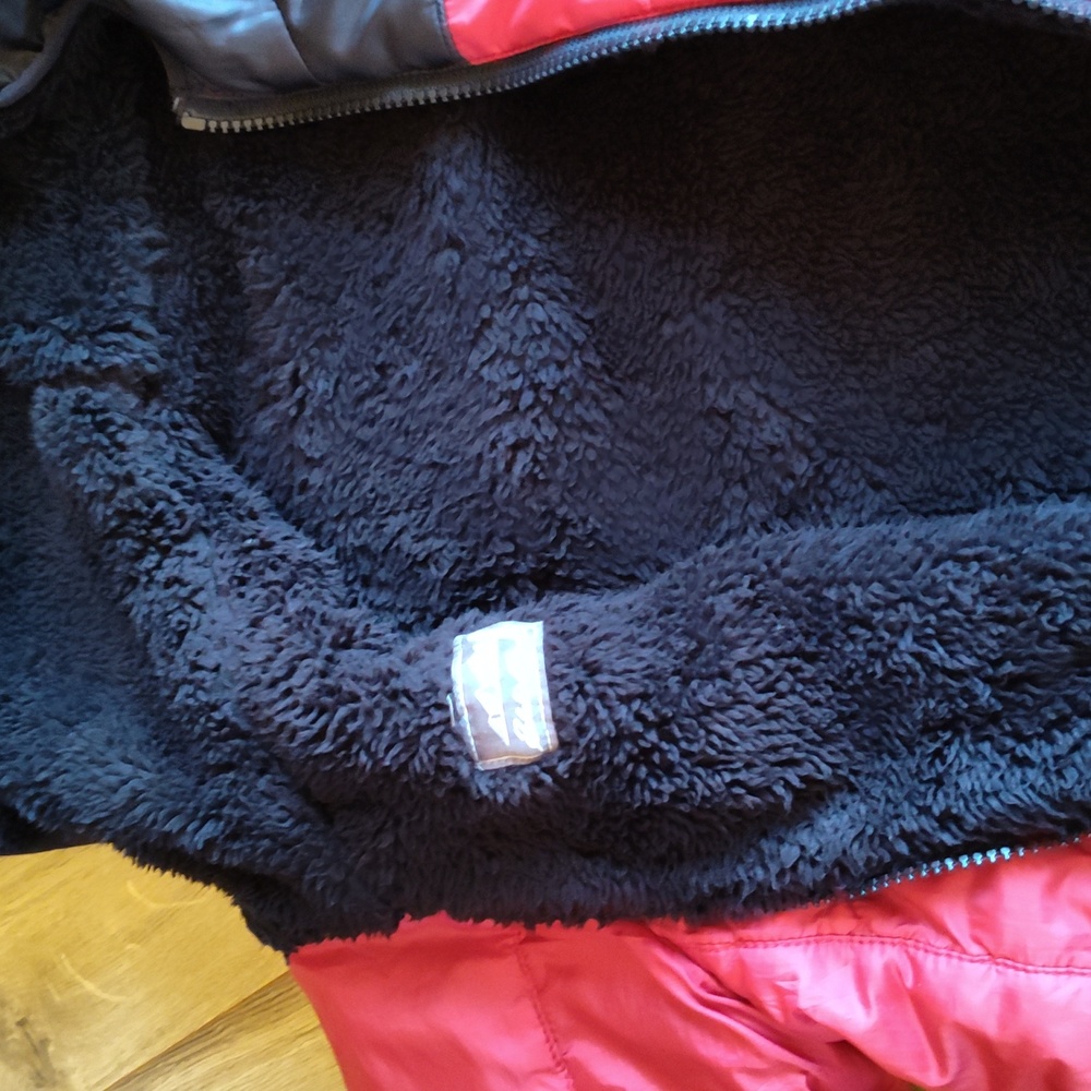 Eddie Bauer Jacket Reversible Puffer Fleece 14/16 - Picture 4 of 8